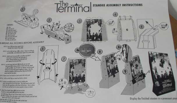 TERMINAL, THE: Promotional Cinema Standee TERMINAL, THE: Promotional Cinema Standee