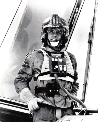 STAR WARS EPISODE V THE EMPIRE STRIKES BACK: B/W Still Luke in Snowspeeder