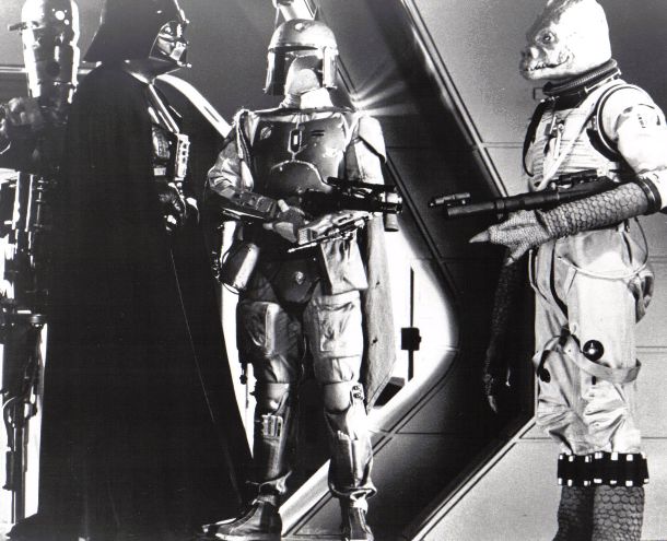STAR WARS EPISODE V THE EMPIRE STRIKES BACK: B/W Still Vader & The Bounty Hunters