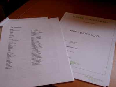 THIS YEAR'S LOVE: Promotional Booklet THIS YEAR'S LOVE: Promotional Booklet