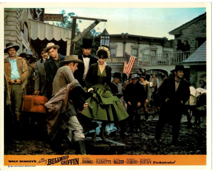 Cinema Lobby Card: ADVENTURES OF BULLWHIP GRIFFIN 1967 (UK MUDDY TOWN) Cinema Lobby Card: ADVENTURES OF BULLWHIP GRIFFIN 1967 (UK MUDDY TOWN)