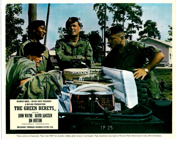Lobby Card: GREEN BERETS, THE 1968 Drums in Jeep (John Wayne)