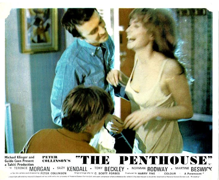 Cinema Lobby Card: PENTHOUSE, THE 1967 (UK Laughing) Terence Morgan Cinema Lobby Card: PENTHOUSE, THE 1967 (UK Laughing) Terence Morgan