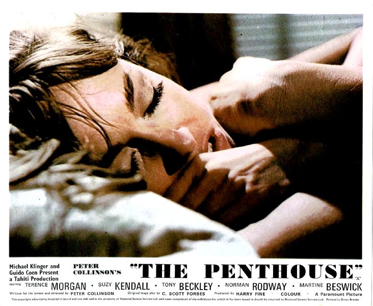 Cinema Lobby Card: PENTHOUSE, THE 1967 (UK Head On Pillow) Terence Morgan