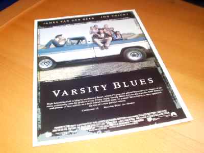 VARSITY BLUES: Promotional Card