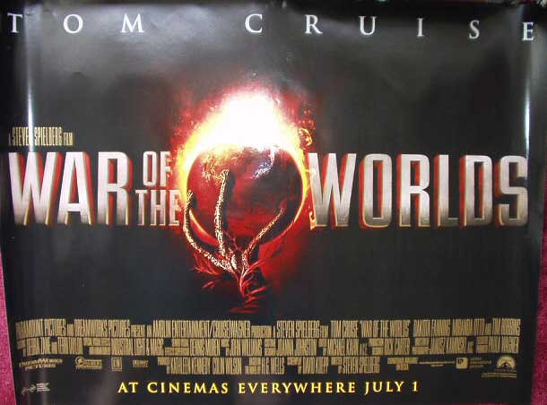 war of the worlds 2005 poster. WAR OF THE WORLDS: Advance A