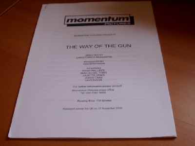 WAY OF THE GUN: Promotional Booklet