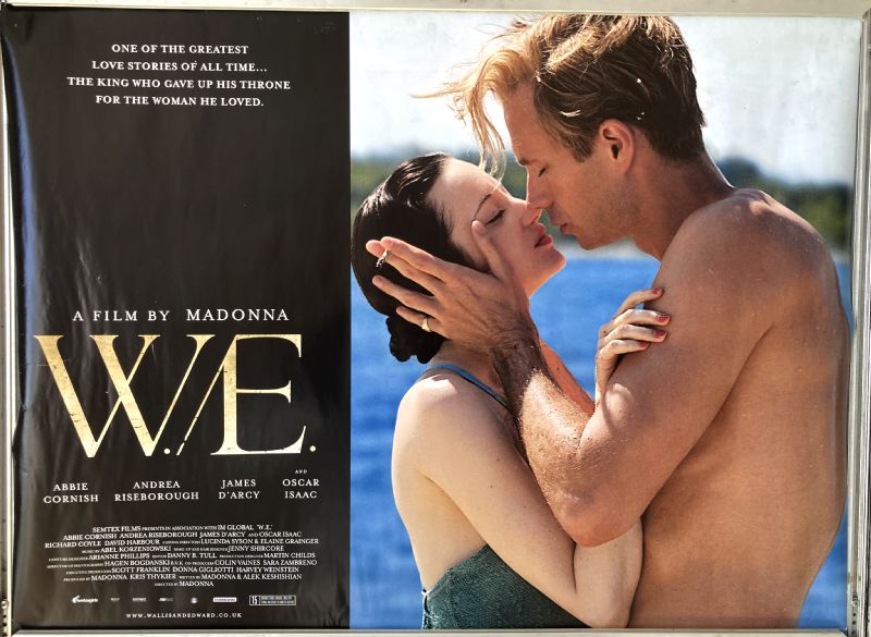 Cinema Poster: W.E. 2012 (Quad) Madonna Abbie Cornish James D'Arcy James Fox