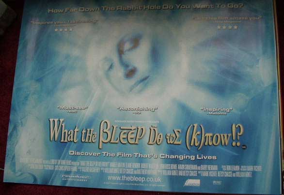 WHAT THE BLEEP DO WE KNOW?: Main UK Quad Film Poster WHAT THE BLEEP DO WE KNOW?: Main UK Quad Film Poster