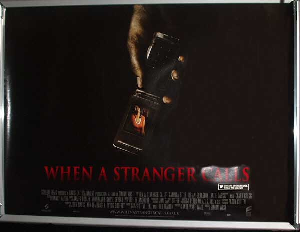 WHEN A STRANGER CALLS (2006): Main UK Quad Film Poster