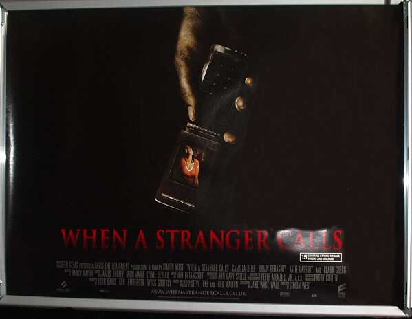 WHEN A STRANGER CALLS (2006): Main UK Quad Film Poster WHEN A STRANGER CALLS (2006): Main UK Quad Film Poster