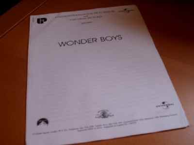 WONDER BOYS: Promotional Booklet