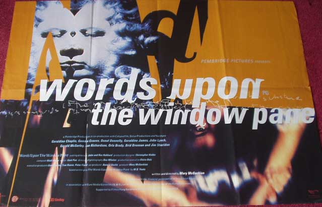 WORDS UPON THE WINDOW PANE: Main UK Quad Film Poster WORDS UPON THE WINDOW PANE: Main UK Quad Film Poster