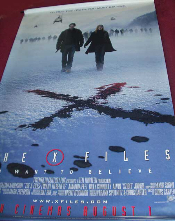 X FILES I WANT TO BELIEVE: Cinema Banner
