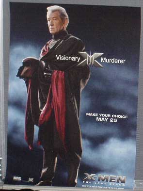 X MEN 3 THE LAST STAND: Magneto Half Sheet Film Poster X MEN 3 THE LAST STAND: Magneto Half Sheet Film Poster
