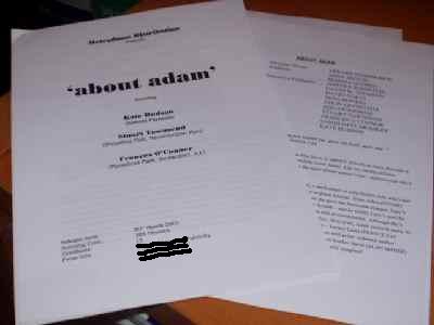 ABOUT ADAM: Promotional Booklet
