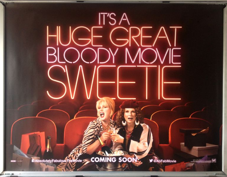 Cinema Poster: ABSOLUTELY FABULOUS THE MOVIE 2016 (Advance Quad) Joanna Lumley Cinema Poster: ABSOLUTELY FABULOUS THE MOVIE 2016 (Advance Quad) Joanna Lumley