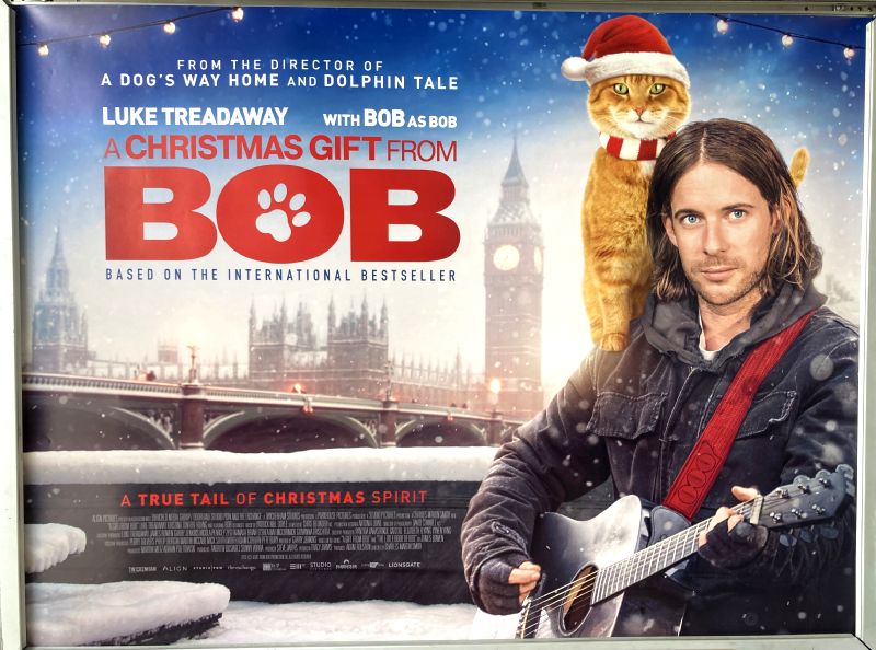 Cinema Poster: A CHRISTMAS GIFT FROM BOB 2020 (Quad) Luke Treadaway