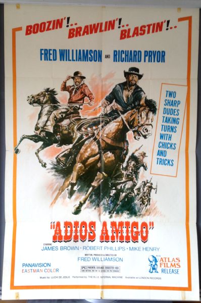 Cinema Poster: ADIOS AMIGO 1975 (US One Sheet) Fred Williamson Richard Pryor Cinema Poster: ADIOS AMIGO 1975 (US One Sheet) Fred Williamson Richard Pryor