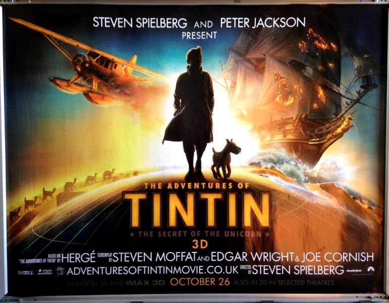 Cinema Poster: ADVENTURES OF TINTIN, THE 2011 (Advance Quad) Jamie Bell Cinema Poster: ADVENTURES OF TINTIN, THE 2011 (Advance Quad) Jamie Bell