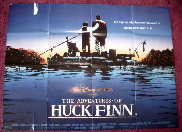 ADVENTURES OF HUCK FINN, THE: Advance Quad Film Poster ADVENTURES OF HUCK FINN, THE: Advance Quad Film Poster