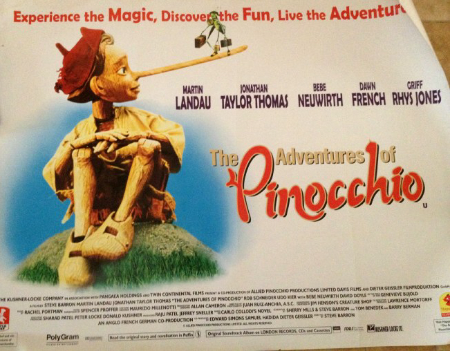 Cinema Poster: ADVENTURES OF PINOCCHIO, THE 1996 (Quad) Martin Landau Cinema Poster: ADVENTURES OF PINOCCHIO, THE 1996 (Quad) Martin Landau