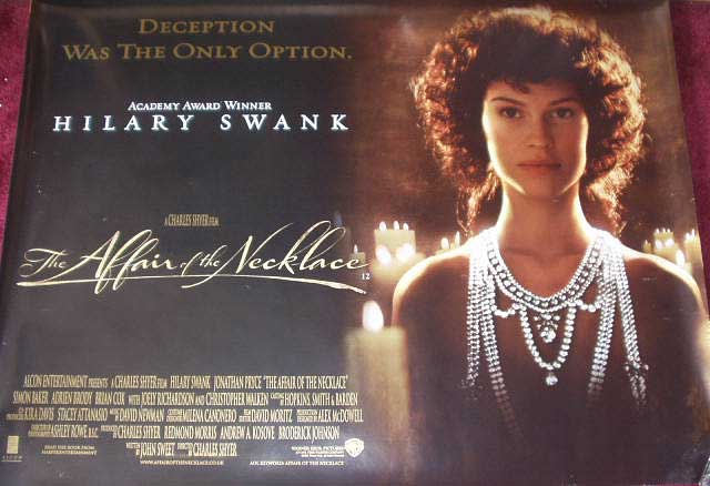 AFFAIR OF THE NECKLACE, THE: UK Quad Film Poster AFFAIR OF THE NECKLACE, THE: UK Quad Film Poster
