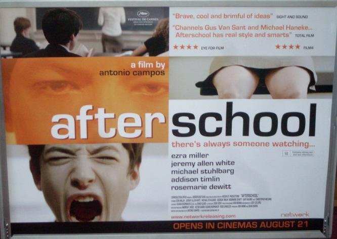 AFTERSCHOOL: UK Quad Film Poster