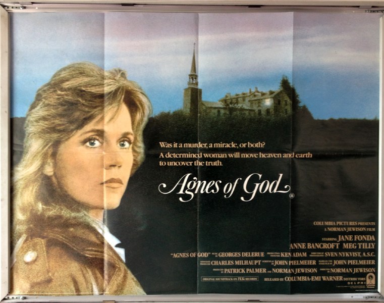 Cinema Poster: AGNES OF GOD 1986 (Quad) Jane Fonda Anne Bancroft Meg Tilly 