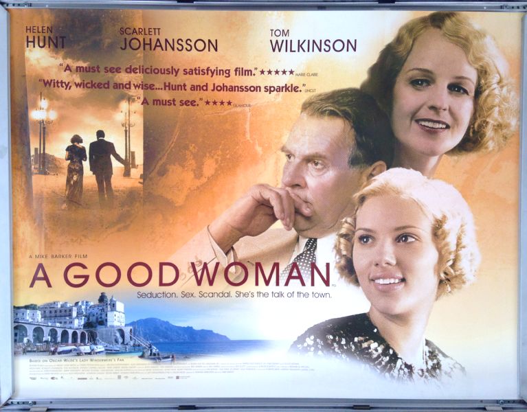 Cinema Poster: A GOOD WOMAN 2004 (Quad) Helen Hunt Scarlett Johansson