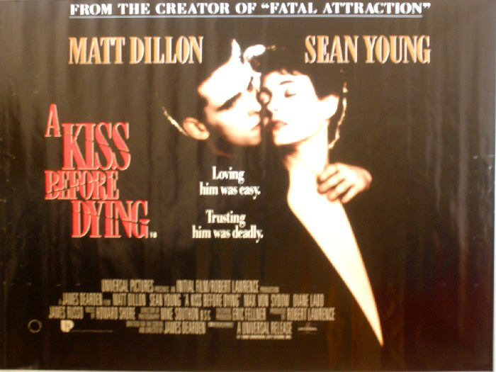 A KISS BEFORE DYING: UK Quad Film Poster