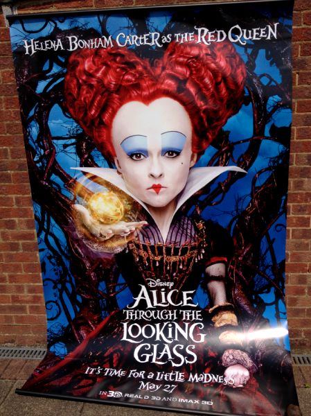 Cinema Banner: ALICE THROUGH THE LOOKING GLASS 2016 (Red Queen) Helena Bonham Carter