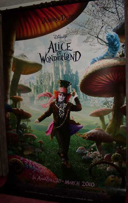 ALICE IN WONDERLAND: Mad Hatter & Castle Cinema Banner B