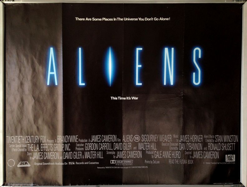 Cinema Poster: ALIENS 1986 (Quad) Sigourney Weaver Michael Biehn Cinema Poster: ALIENS 1986 (Quad) Sigourney Weaver Michael Biehn
