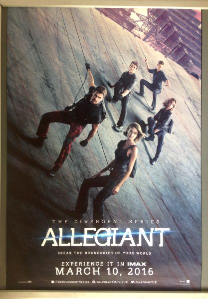 Cinema Poster: ALLEGIANT 2016 (Advance One Sheet) Shailene Woodley Zoë Kravitz Cinema Poster: ALLEGIANT 2016 (Advance One Sheet) Shailene Woodley Zoë Kravitz