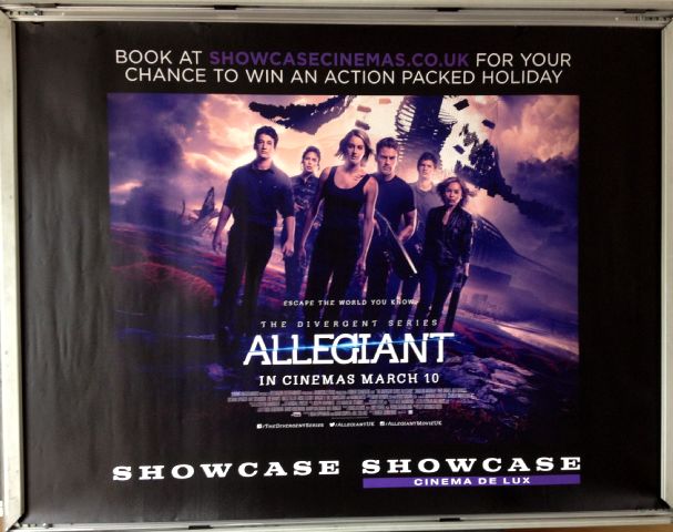 Cinema Poster: ALLEGIANT 2016 (Promo Quad) Shailene Woodley Zo Kravitz