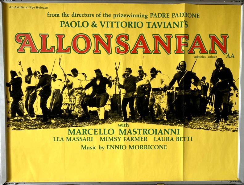 Cinema Poster: ALLONSANFAN 1974 (Quad) Marcello Mastroianni Lea Massari