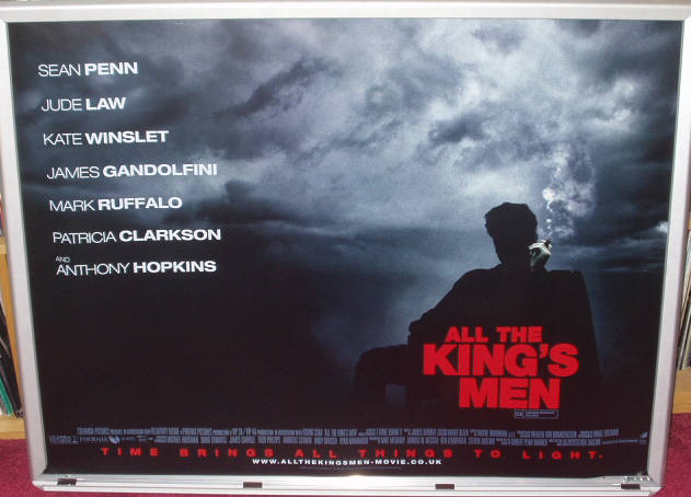 ALL THE KING'S MEN: Main UK Quad Film Poster ALL THE KING'S MEN: Main UK Quad Film Poster