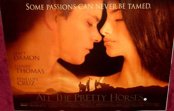 ALL THE PRETTY HORSES: UK Quad Film Poster ALL THE PRETTY HORSES: UK Quad Film Poster