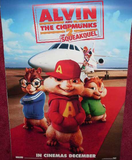 ALVIN AND THE CHIPMUNKS: Advance One Sheet Film Poster