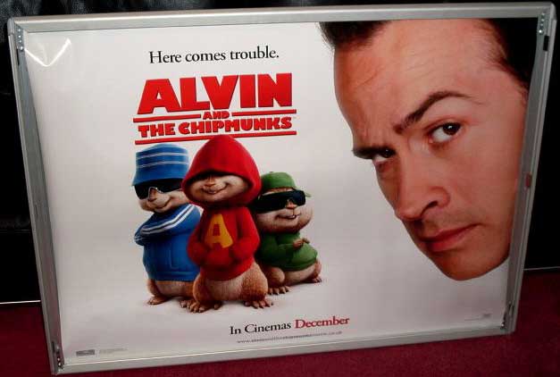 ALVIN AND THE CHIPMUNKS: Advance UK Quad Film Poster