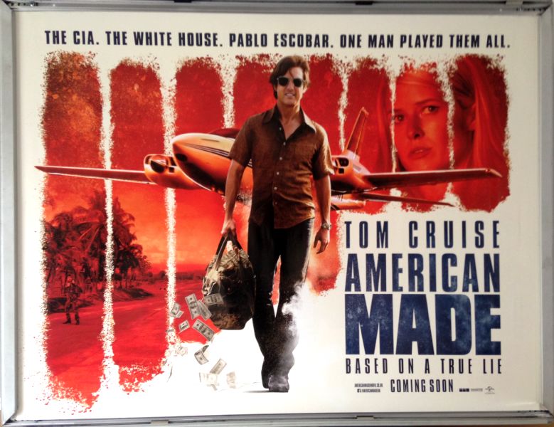 Cinema Poster: AMERICAN MADE 2017 (Quad) Tom Cruise Domhnall Gleeson Sarah Wright Cinema Poster: AMERICAN MADE 2017 (Quad) Tom Cruise Domhnall Gleeson Sarah Wright