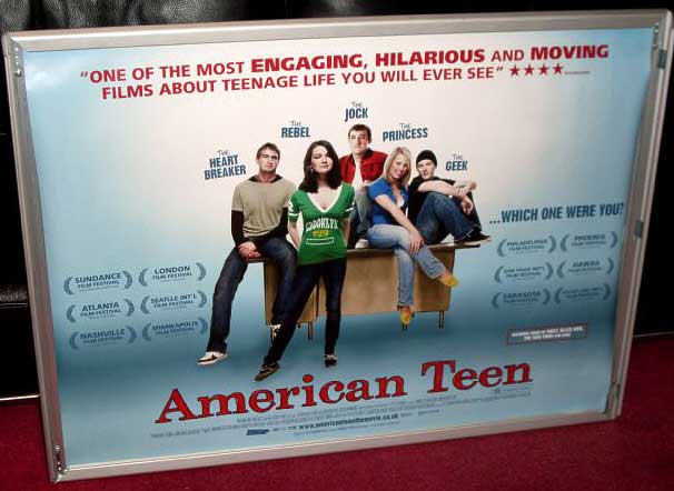 AMERICAN TEEN: UK Quad Film Poster AMERICAN TEEN: UK Quad Film Poster