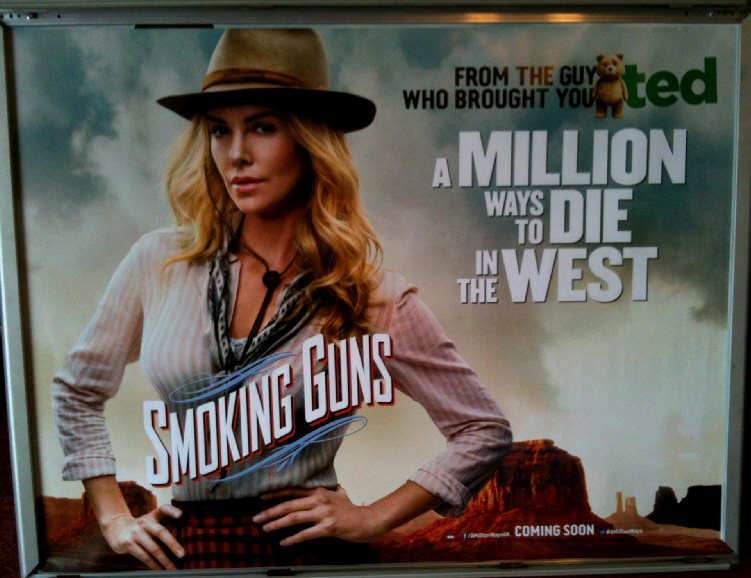 A MILLION WAYS TO DIE IN THE WEST: Anna/Charlize Theron Quad Film Poster A MILLION WAYS TO DIE IN THE WEST: Anna/Charlize Theron Quad Film Poster