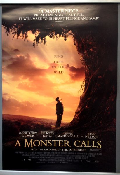 Cinema Poster: A MONSTER CALLS 2017 (One Sheet) Sigourney Weaver Liam Neeson,