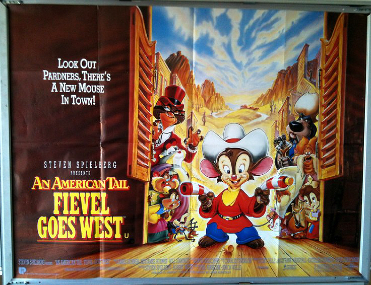 Cinema Poster: AN AMERICAN TAIL FIEVEL GOES WEST 1991 (QUAD) James Stewart