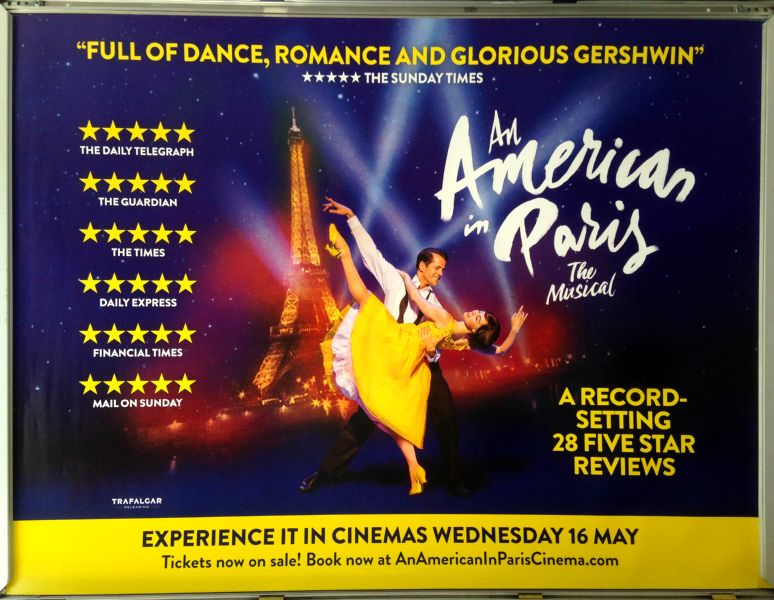 Cinema Poster: AN AMERICAN IN PARIS 2018 (Live Beamback Quad) Cinema Poster: AN AMERICAN IN PARIS 2018 (Live Beamback Quad)