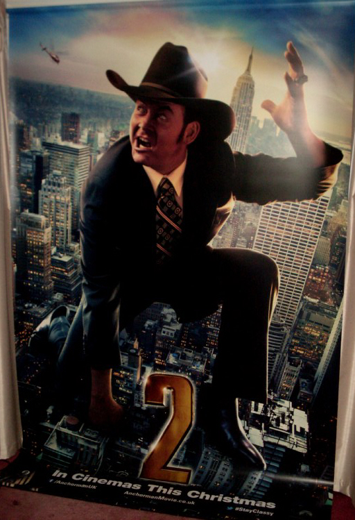 ANCHORMAN 2 THE LEGEND CONTINUES: David Koechner/Champ Kind Cinema Banner