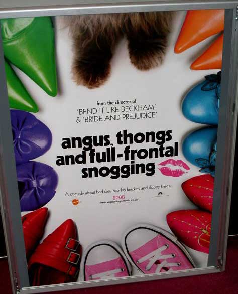 ANGUS, THONGS AND PERFECT SNOGGING: 'Full Frontal' Version One Sheet Film Poster ANGUS, THONGS AND PERFECT SNOGGING: 'Full Frontal' Version One Sheet Film Poster