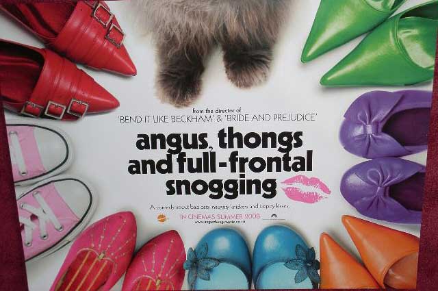 Cinema Poster: ANGUS, THONGS AND PERFECT SNOGGING 2008 ('Full Frontal' Quad) Alan Davies Cinema Poster: ANGUS, THONGS AND PERFECT SNOGGING 2008 ('Full Frontal' Quad) Alan Davies